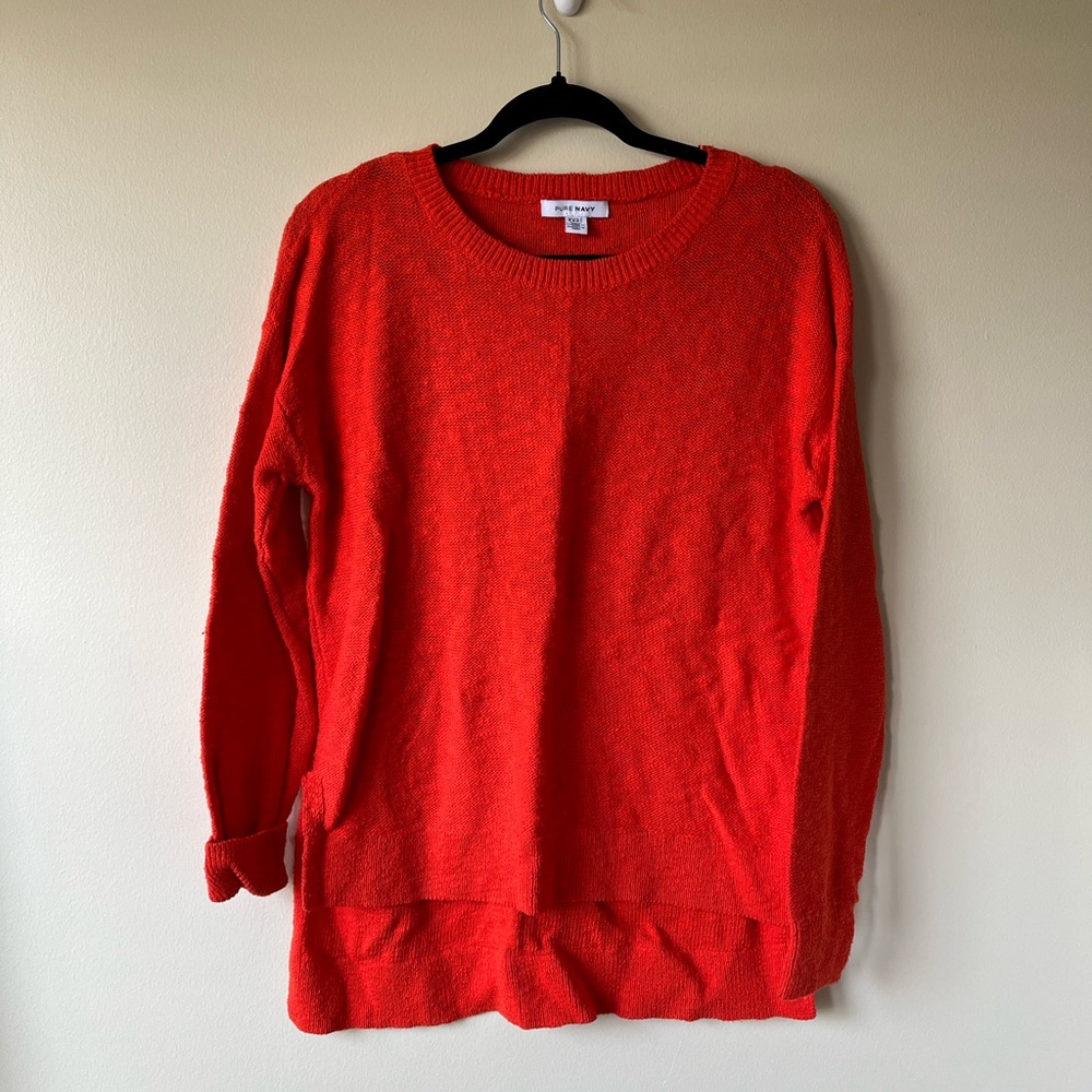Pure Navy Orange Sweater